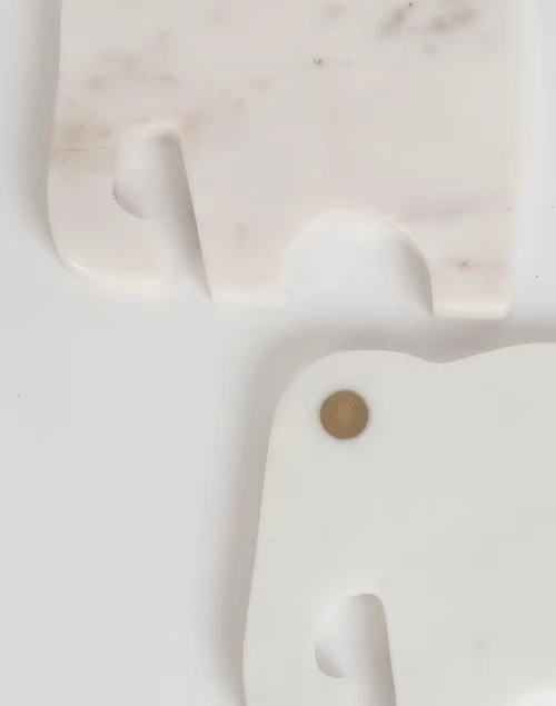 Ivory Adweta Stone Coasters Set of 2