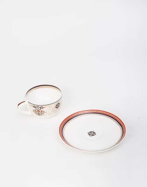 Jodha Ceramic Decaled Cup N Saucer Set