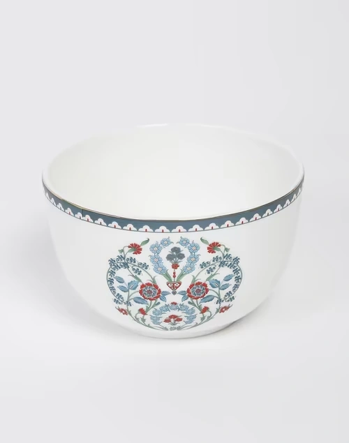 Avasa Decaled Ceramic Serving Bowl Small