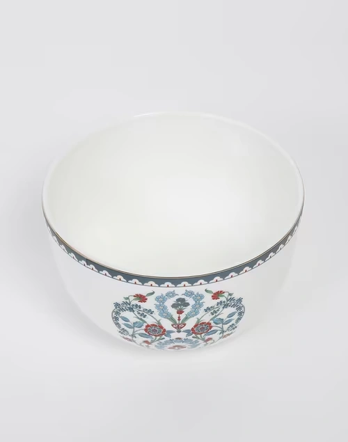 Avasa Decaled Ceramic Serving Bowl Small 3 Avasa Decaled Ceramic Serving Bowl Small