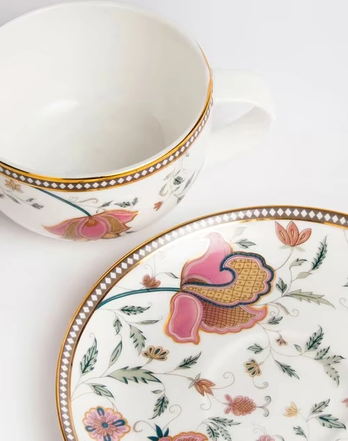Zoya Ceramic Decaled Cup N Saucer Set