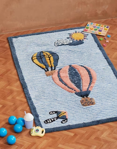 Coloured Bon Voyage Woven Dhurrie