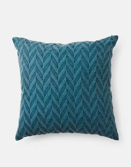 Blue Inaya Cotton Woven Cushion Cover 3 Blue Inaya Cotton Woven Cushion Cover