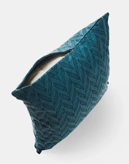 Blue Inaya Cotton Woven Cushion Cover 4 Blue Inaya Cotton Woven Cushion Cover