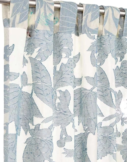 Blue Dhruv Cotton Semi Sheer Curtain | 1Pc 4 Blue Dhruv Cotton Semi Sheer Curtain | 1Pc