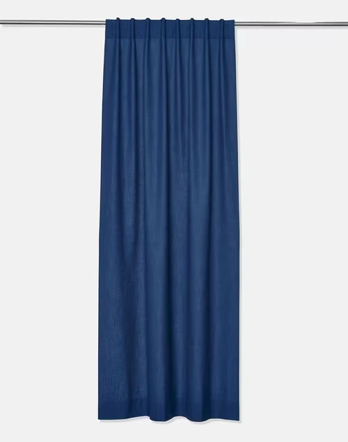 Blue Cotton Silk Printed Khari Curtain | 1pc 3 Blue Cotton Silk Printed Khari Curtain | 1pc