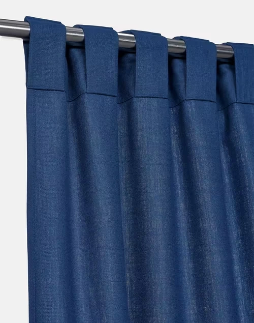 Blue Cotton Silk Printed Khari Curtain | 1pc 4 Blue Cotton Silk Printed Khari Curtain | 1pc