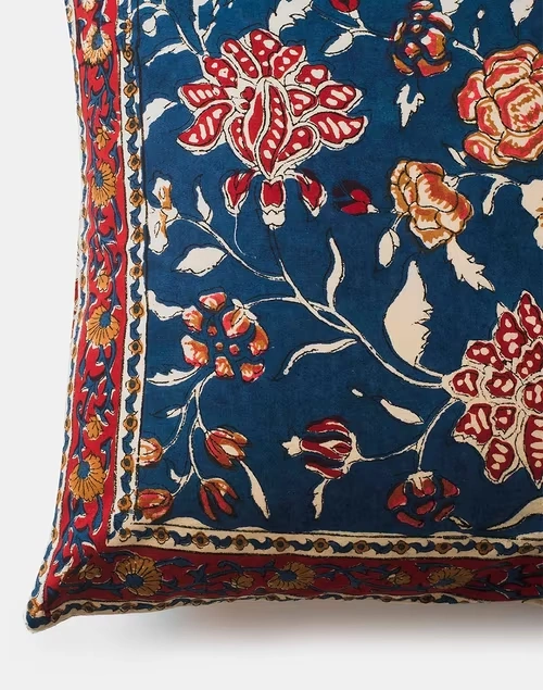 Blue Mehulika Cotton Printed Cushion Cover 4 Blue Mehulika Cotton Printed Cushion Cover