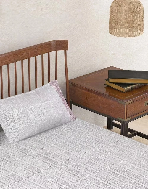 Wine Ameera Cotton Printed Single Bed Sheet With 1 Pillow Cover 3 Wine Ameera Cotton Printed Single Bed Sheet With 1 Pillow Cover