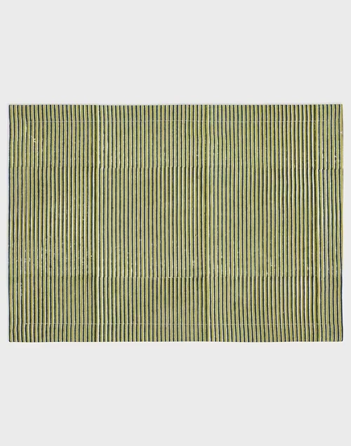 Blue Sukriti Cotton Printed Mat Set Of 6