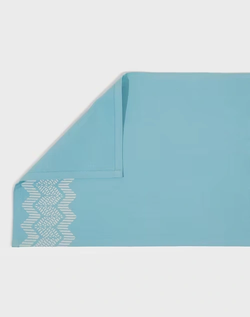 Blue Advika Cotton Printed Mat Set Of 6 3 Blue Advika Cotton Printed Mat Set Of 6