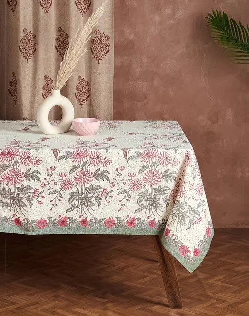 Multi Cotton Printed Table Cover Adira Hanit 4 Seater