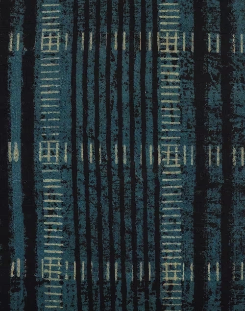 Black-Indigo Cotton Raniza Cushion Cover