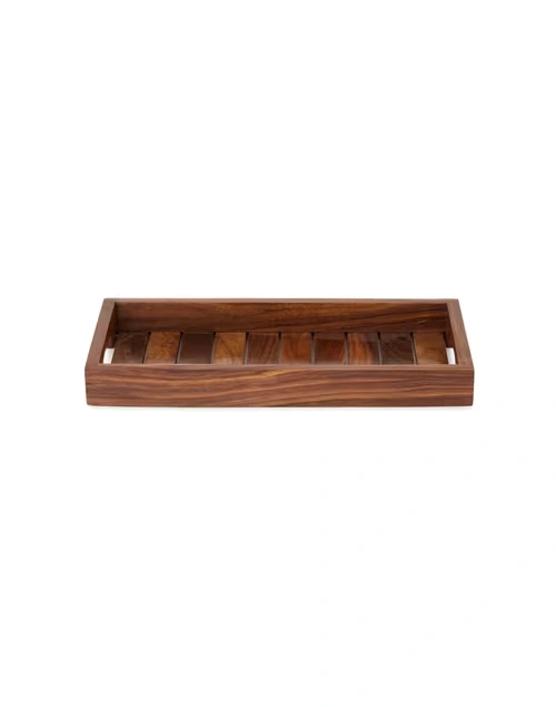 Brown Sheesham Wood Tray