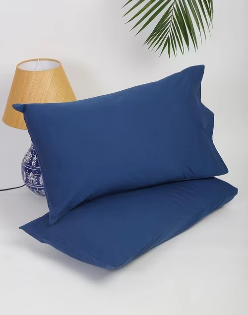 Indigo Cotton Woven Pillow Cover Set Of 2