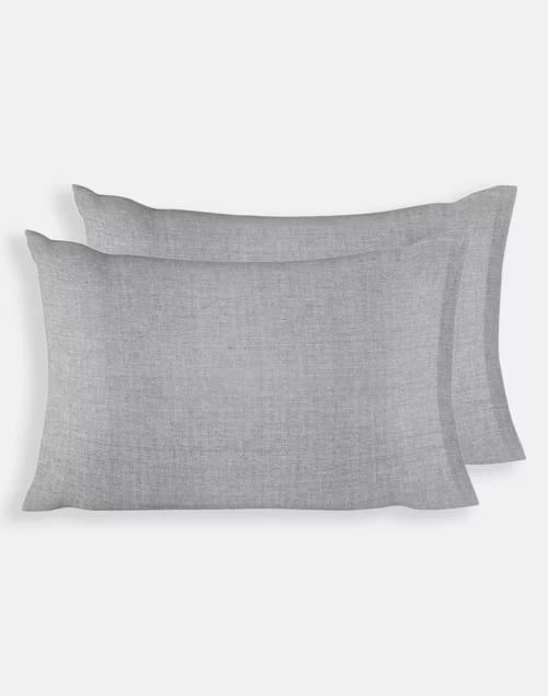 Black Cotton Pillow Cover Set Of 2