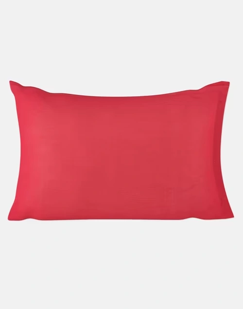 Red Cotton Pillow Cover Set | Set of 2 4 Red Cotton Pillow Cover Set | Set of 2