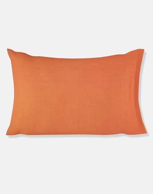 Orange Cotton Pillow Cover Set Of 2 3 Orange Cotton Pillow Cover Set Of 2