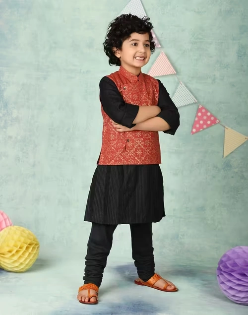 Matka Silk Printed Nehru Jacket 3 Matka Silk Printed Nehru Jacket