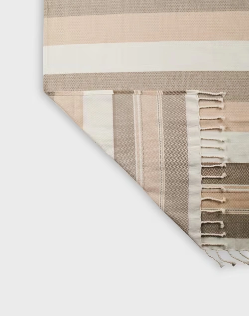 Beige Chevri Cotton Gamcha Bath Towel Large 4 Beige Chevri Cotton Gamcha Bath Towel Large