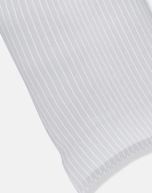 Grey Cotton Nile Stripe Pillow Cover Set Of 2 4 Grey Cotton Nile Stripe Pillow Cover Set Of 2