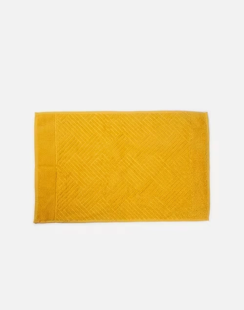 Yellow Cotton Woven Towel