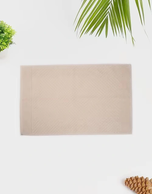 Offwhite Cotton Woven Towel