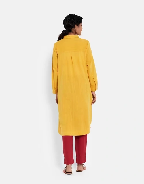 Cotton Woven Knee Length Kurta