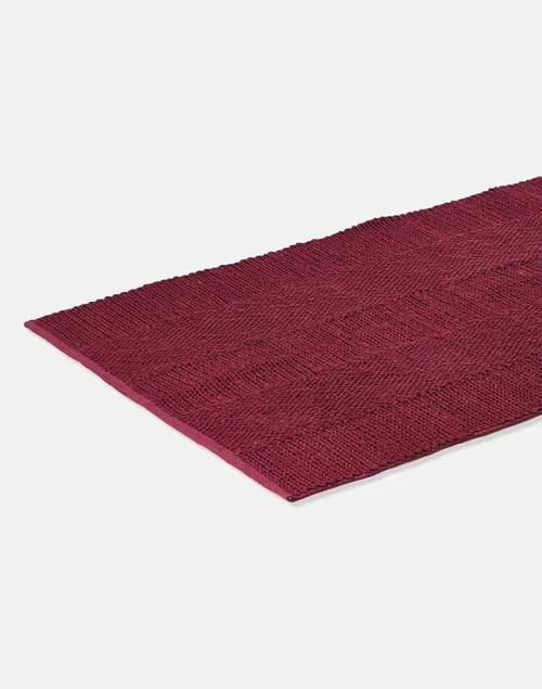 Red Jute Blend Woven Dhurrie 3 Red Jute Blend Woven Dhurrie