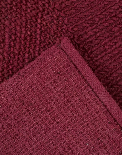 Red Jute Blend Woven Dhurrie 4 Red Jute Blend Woven Dhurrie