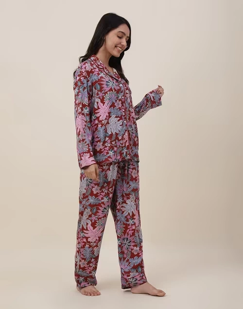 Red Modal Viscose Printed Set 3 Red Modal Viscose Printed Set