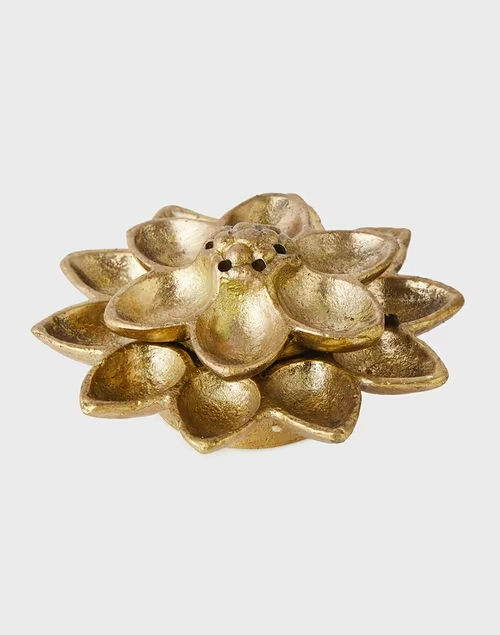 Suvarn Brass Lotus Incense Holder 3 Suvarn Brass Lotus Incense Holder