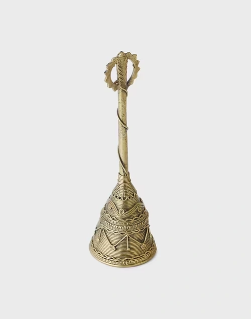 Brass Suvarn Dhokra Bell 4 Brass Suvarn Dhokra Bell