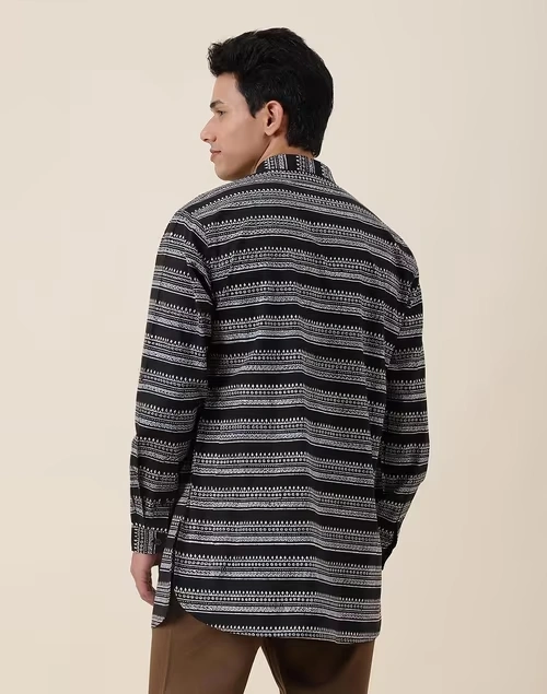 Black Cotton Printed Short Kurta 4 Black Cotton Printed Short Kurta