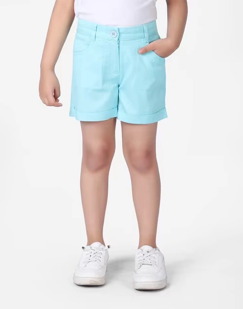 Cotton Twill Weave Shorts