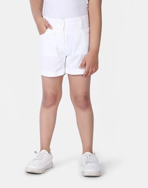 Cotton Twill Weave Shorts