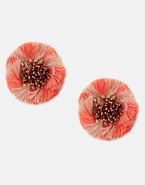 Metal Peach Earrings