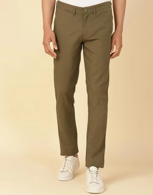 Green Cotton 929 Slim Cut Pants
