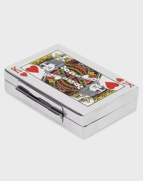 Multi Coloured Vivaram Metal Box Playing Carde Set - King