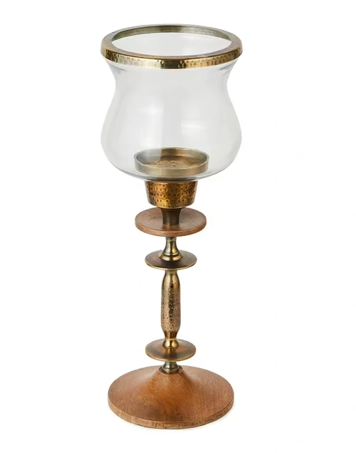 Brown Inaaya Candle Hurricane-Large 4 Brown Inaaya Candle Hurricane-Large