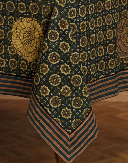 Green Ipshita Table Cover 4 Seater 4 Green Ipshita Table Cover 4 Seater