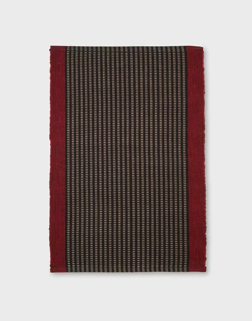 Black Shubhika Cotton Mat | Set of 6