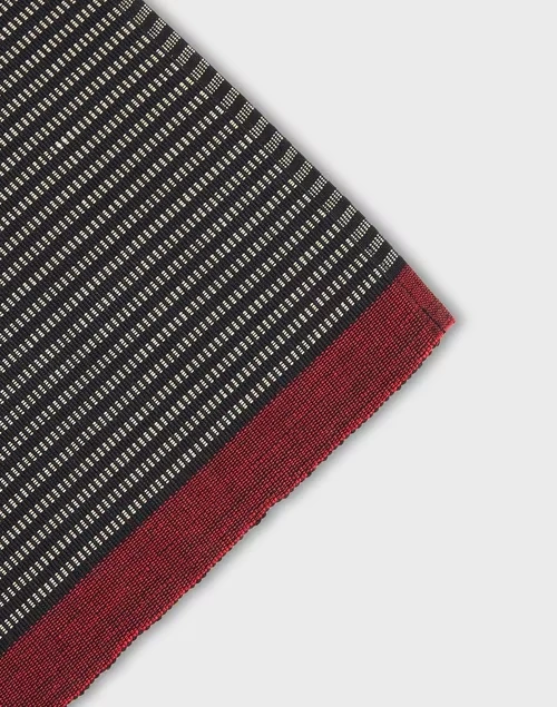 Black Red Shubikha Cotton Woven Runner