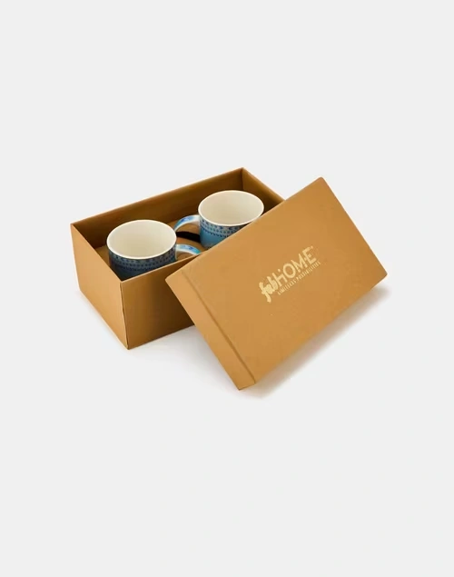 Blue Tuhina Ceramic Mug Set Of 2 3 Blue Tuhina Ceramic Mug Set Of 2