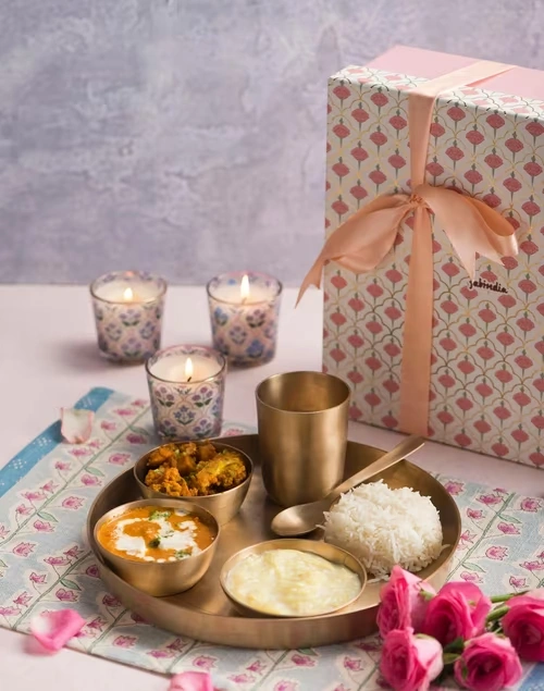 Brass Metal Dhaani Thali Set Of 6