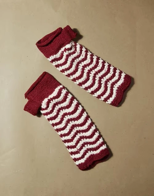 Maroon Acrylic Knitted Warmer