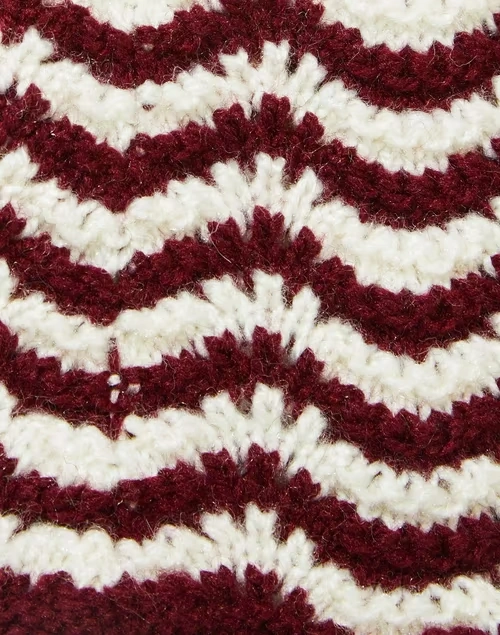 Maroon Acrylic Knitted Warmer 3 Maroon Acrylic Knitted Warmer