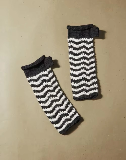 Black Acrylic Knitted Warmer