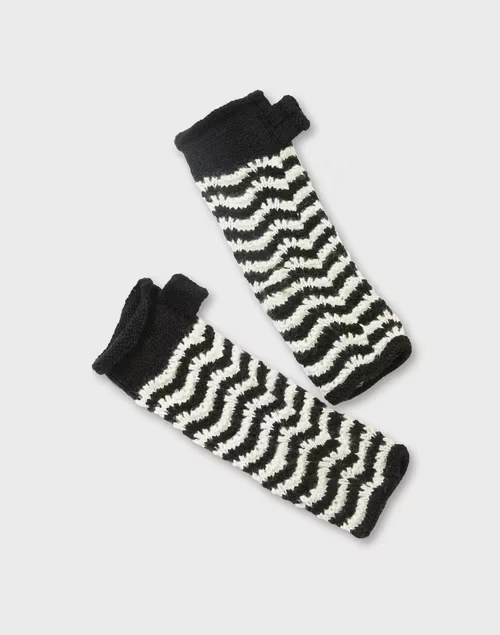 Black Acrylic Knitted Warmer