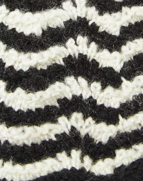 Black Acrylic Knitted Warmer